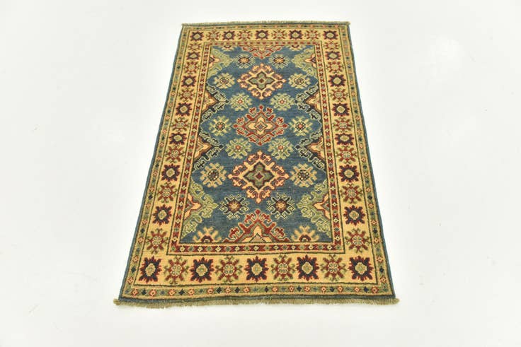 Detail image of 2' 9 x 4' 4 Hand Knotted Kazak Rug