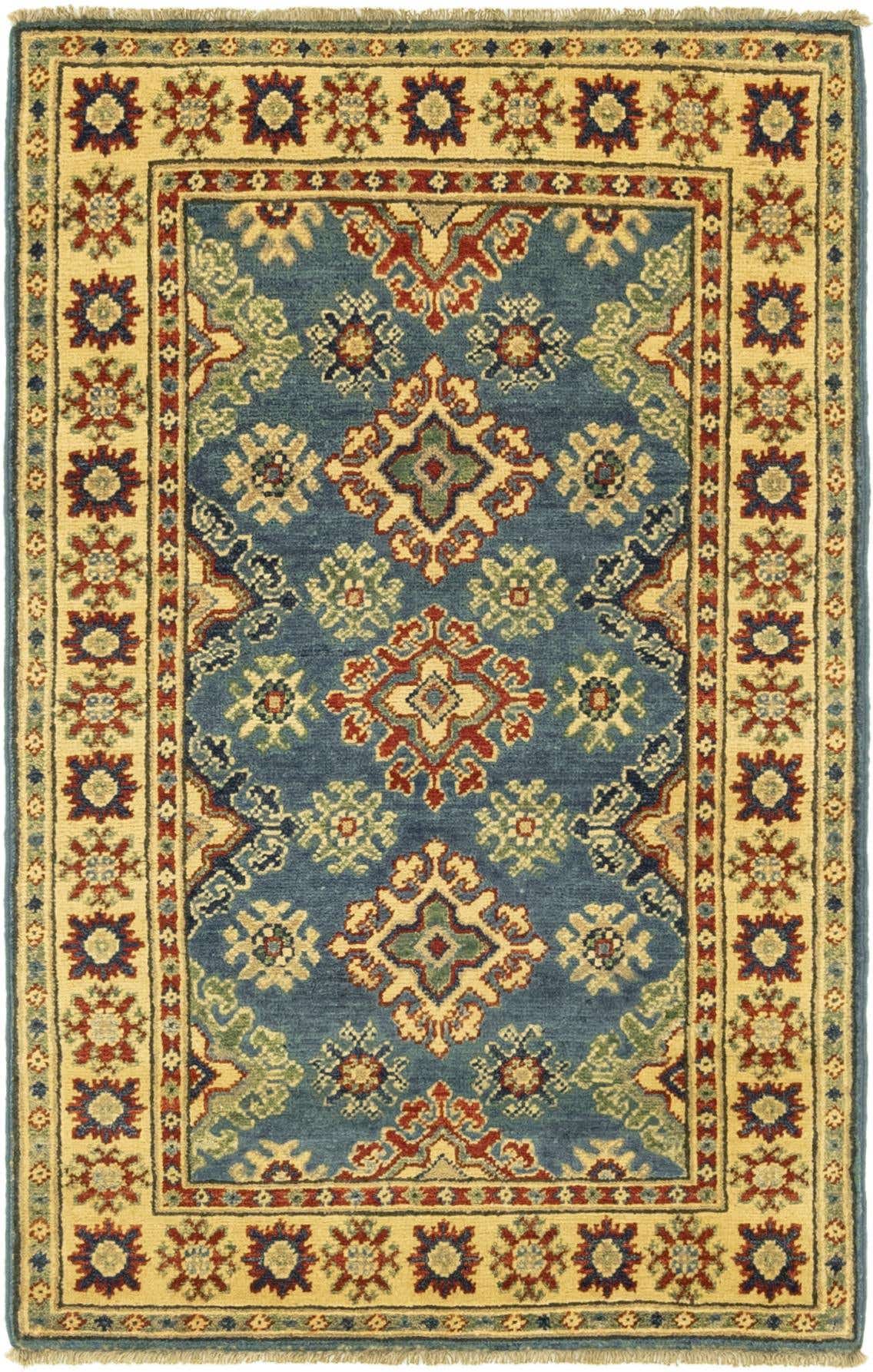 2' 9 x 4' 4 Hand Knotted Kazak Rug