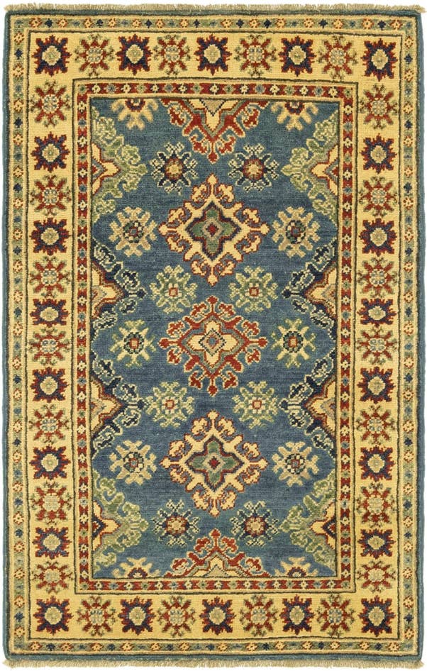 Detail image of 2' 9 x 4' 4 Hand Knotted Kazak Rug