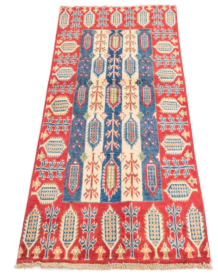 Detail image of 3' 3 x 5'  Hand Knotted Kazak Rug