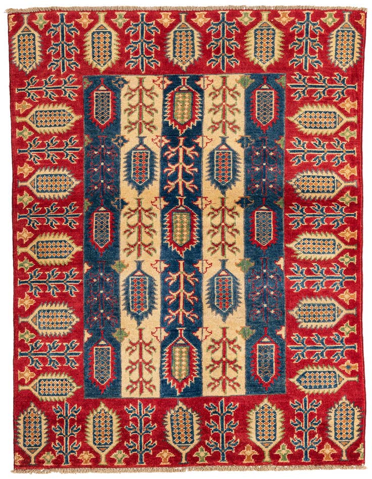 Detail image of 3' 3 x 5' Hand Knotted Kazak Rug