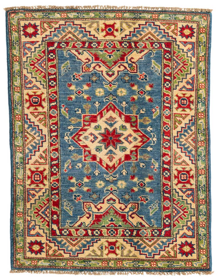 Detail image of 2' 8 x 4' 2 Hand Knotted Kazak Rug