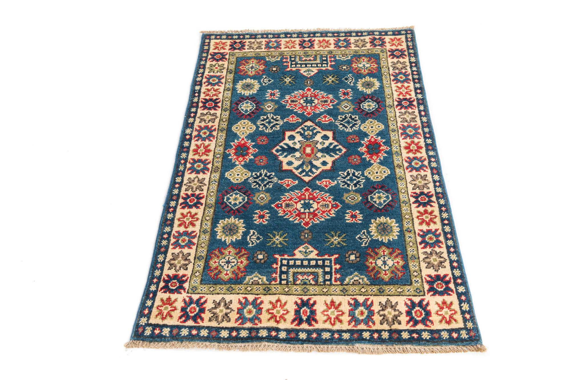 2' 7 x 4' 2 Hand Knotted Kazak Rug