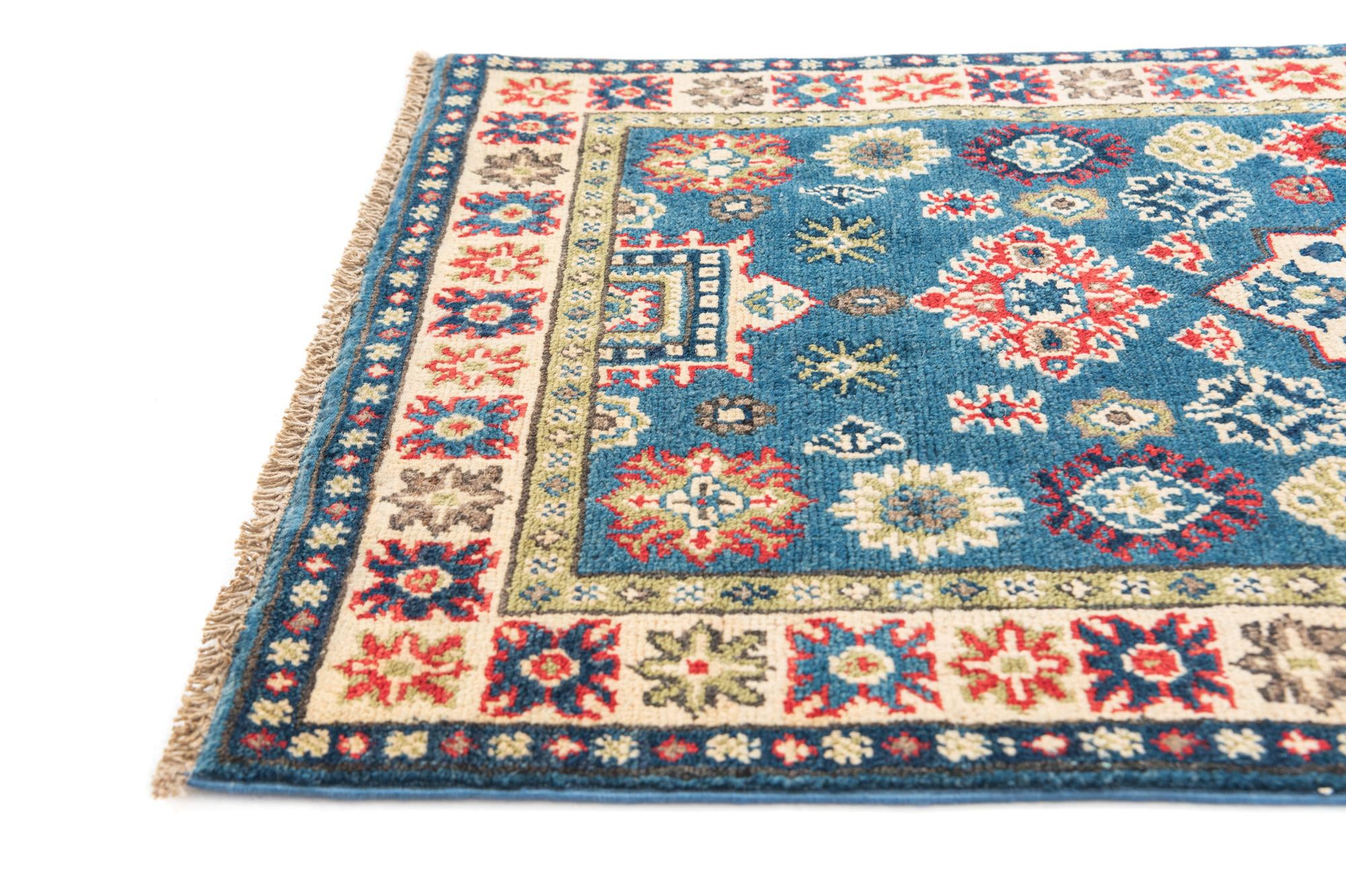 2' 7 x 4' 2 Hand Knotted Kazak Rug