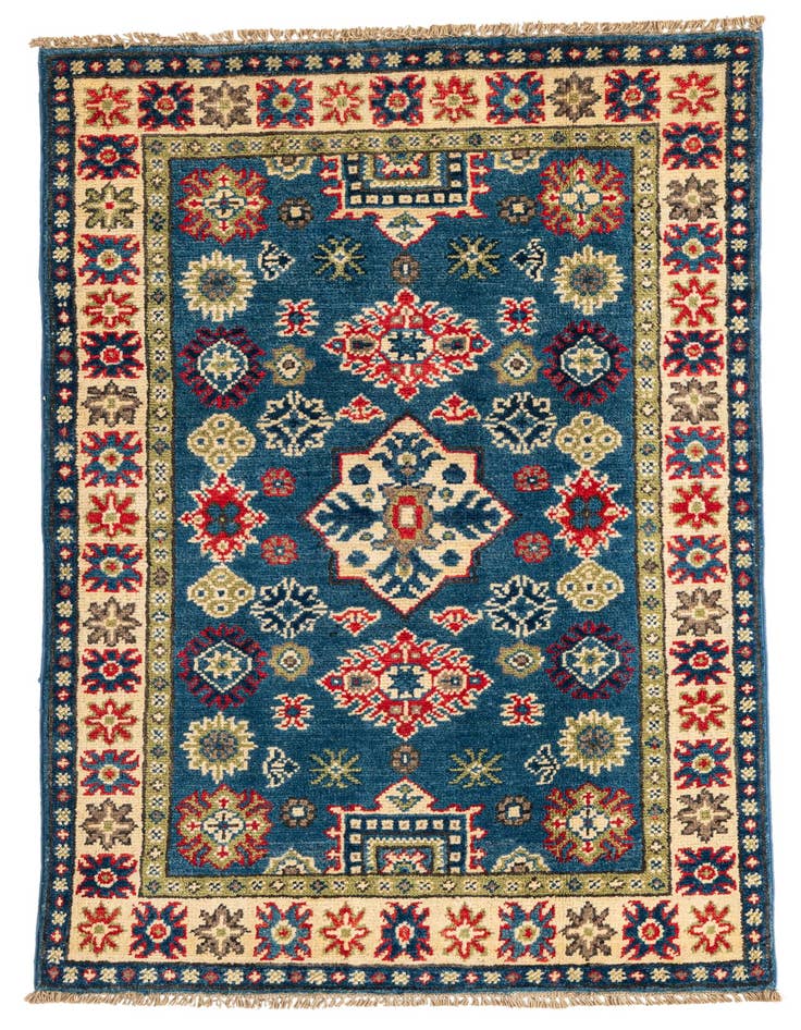 Detail image of 2' 7 x 4' 2 Hand Knotted Kazak Rug