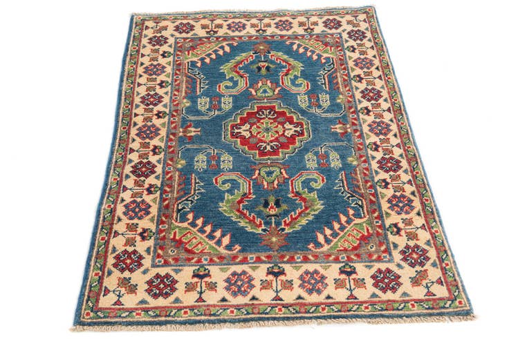 Detail image of 2' 8 x 4' 2 Hand Knotted Kazak Rug