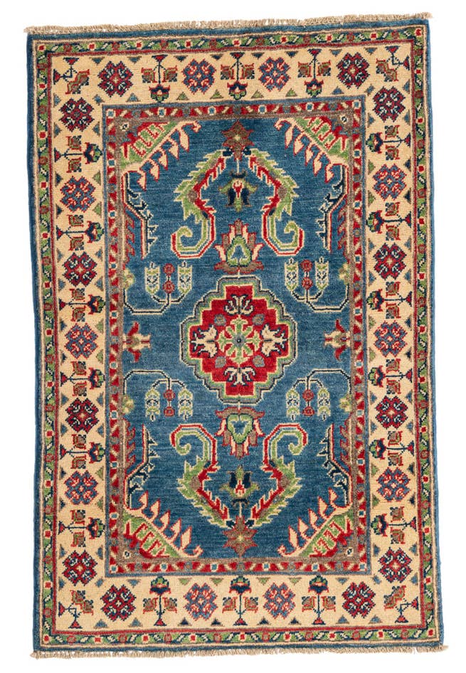 Detail image of 2' 8 x 4' 2 Hand Knotted Kazak Rug