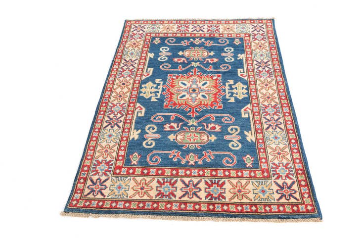 Detail image of 3' 4 x 5' Hand Knotted Kazak Rug