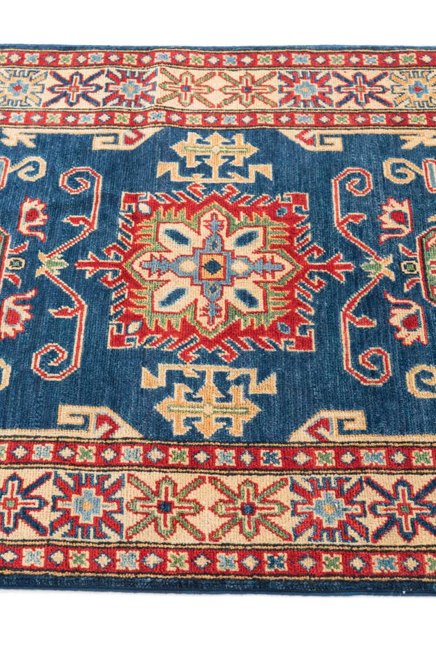 Detail image of 3' 4 x 5' Hand Knotted Kazak Rug