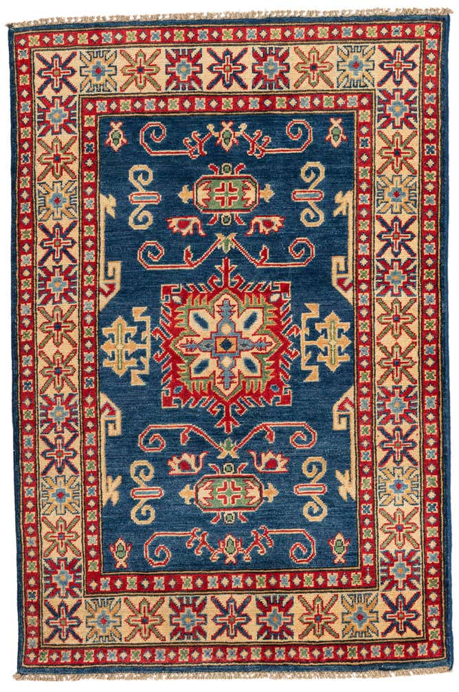 3' 4 x 5' Hand Knotted Kazak Rug