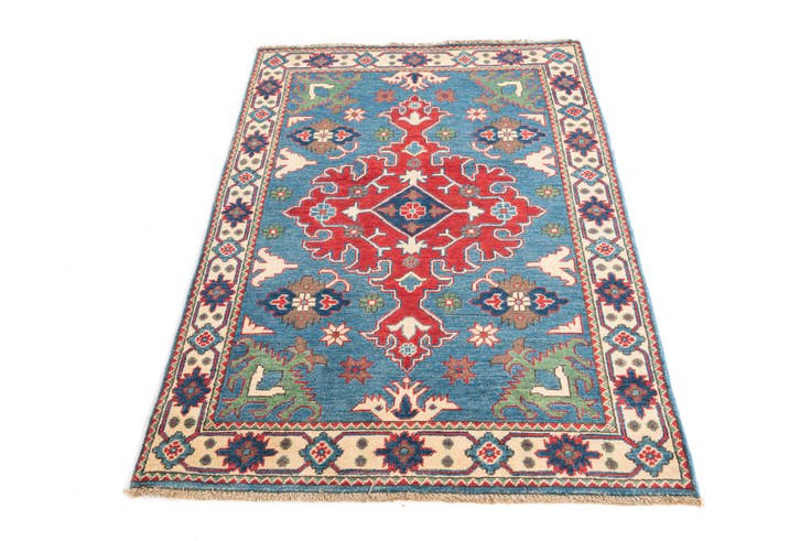 Detail image of 3' 6 x 5' 1 Hand Knotted Kazak Rug