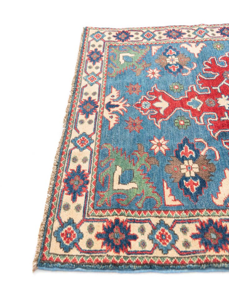 Detail image of 3' 6 x 5' 1  Hand Knotted Kazak Rug