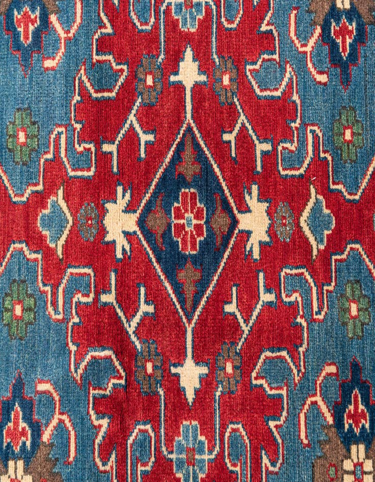 Detail image of 3' 6 x 5' 1  Hand Knotted Kazak Rug