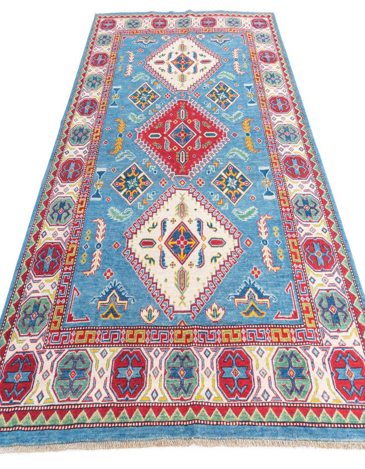 Detail image of 6' 6 x 9' 4 Hand Knotted Kazak Rug