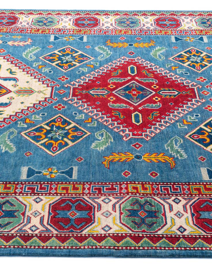 Detail image of 6' 6 x 9' 4 Hand Knotted Kazak Rug