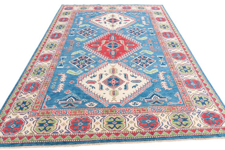Detail image of 195cm x 295cm Hand Knotted Kazak Rug