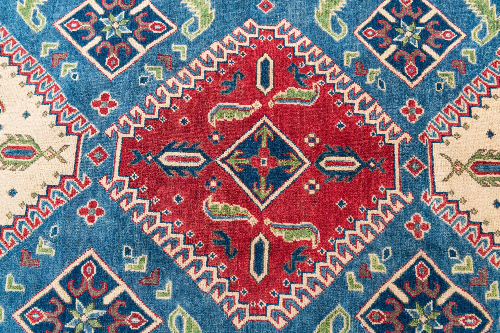 195cm x 295cm Hand Knotted Kazak Rug