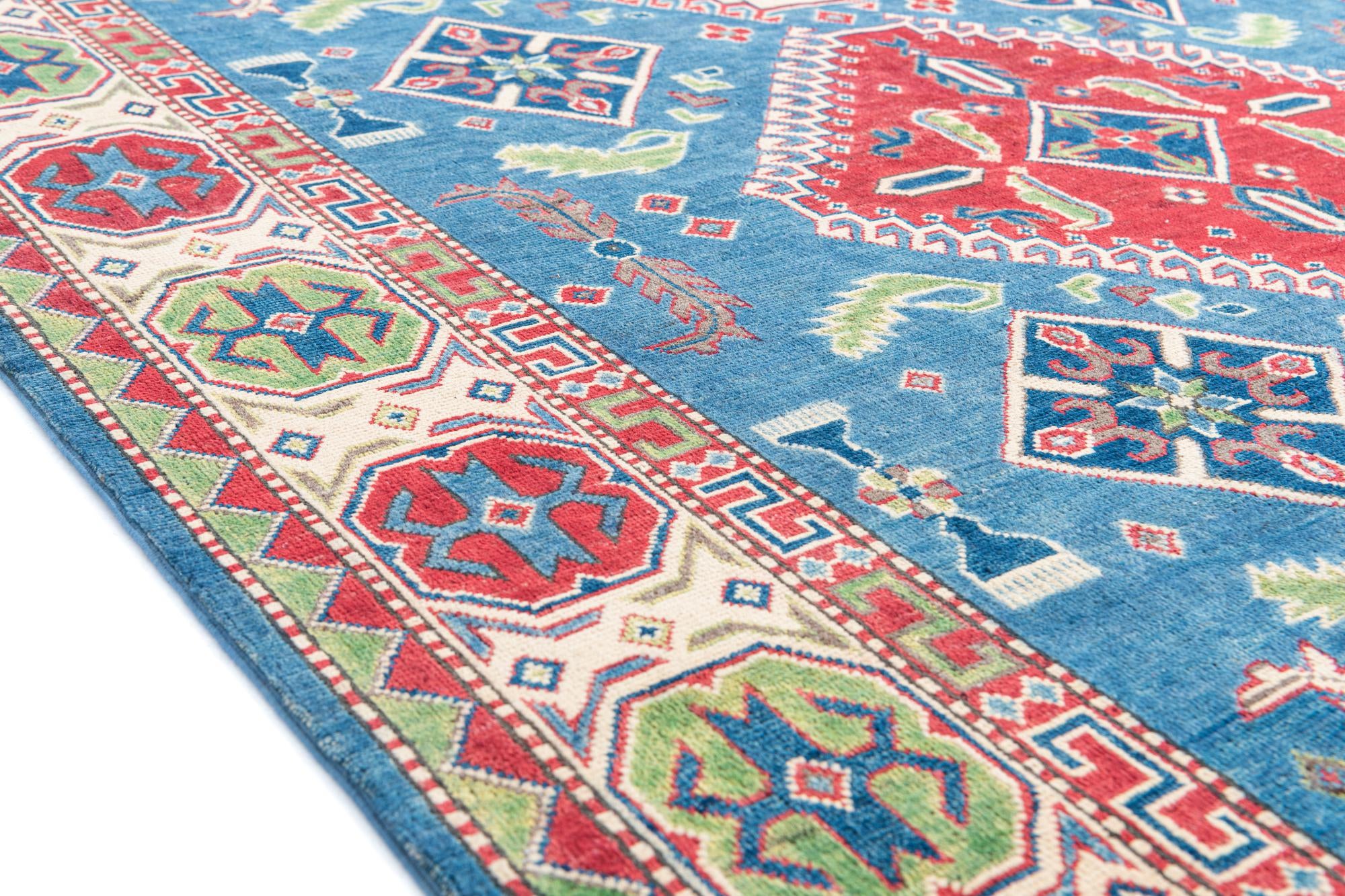 195cm x 295cm Hand Knotted Kazak Rug
