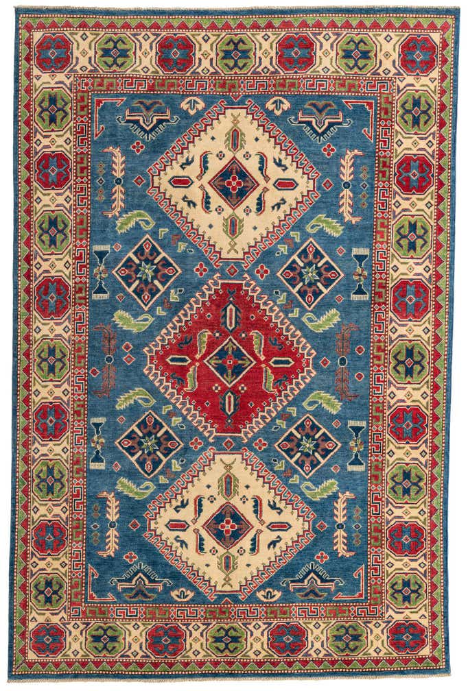 195cm x 295cm Hand Knotted Kazak Rug