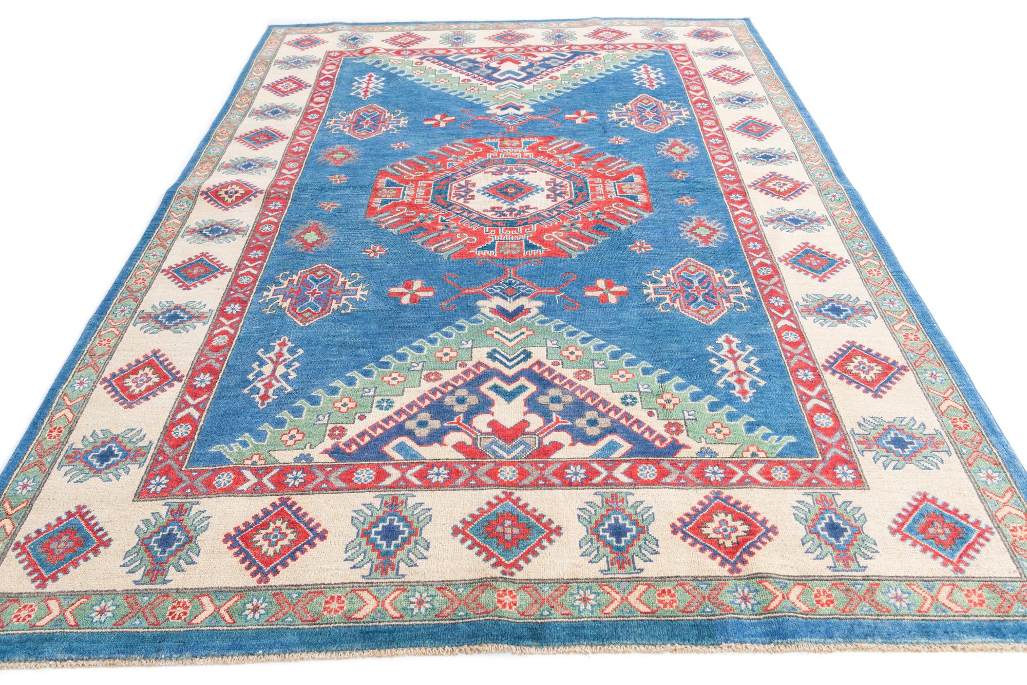 195cm x 290cm Hand Knotted Kazak Rug