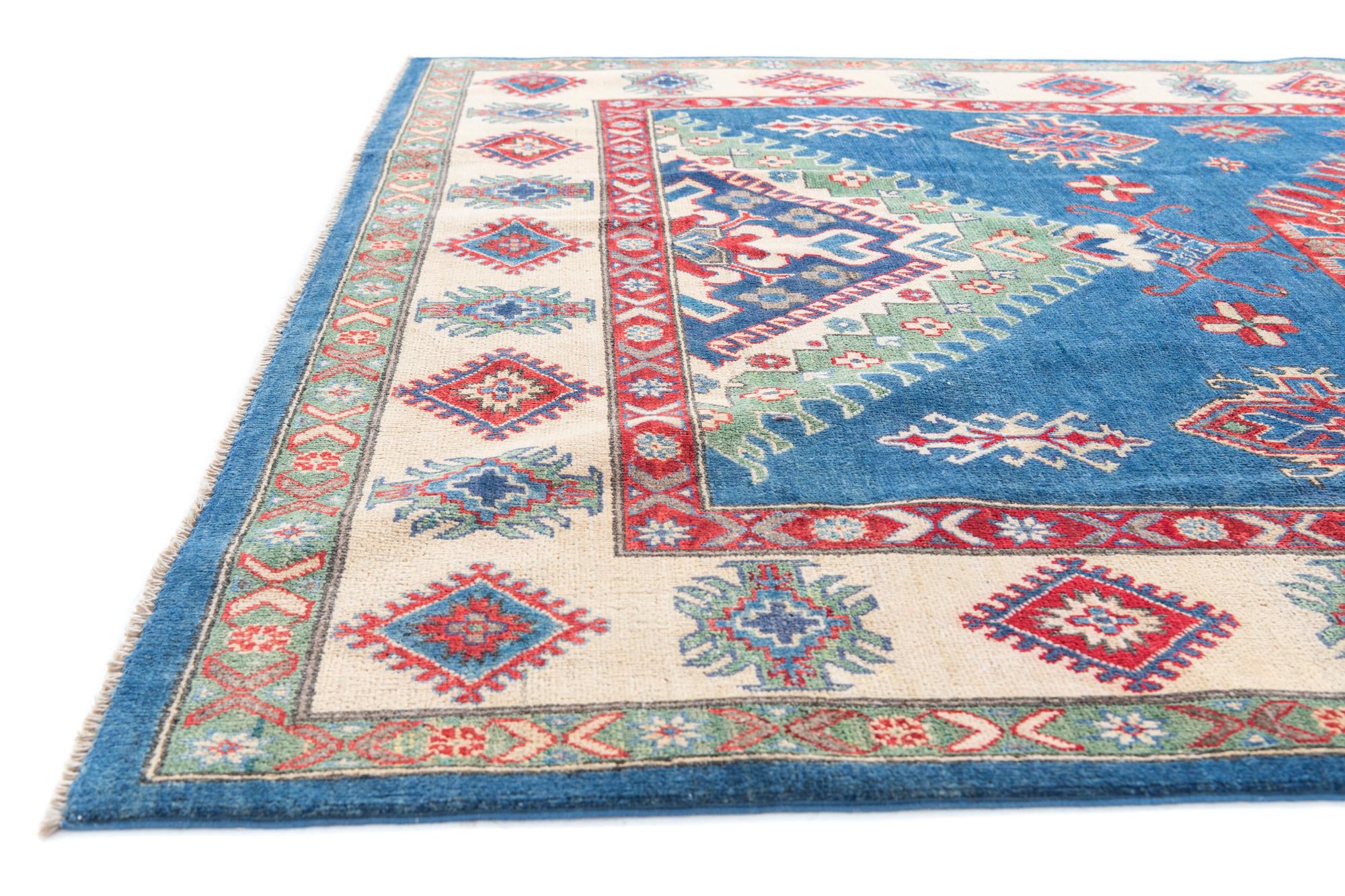 195cm x 290cm Hand Knotted Kazak Rug