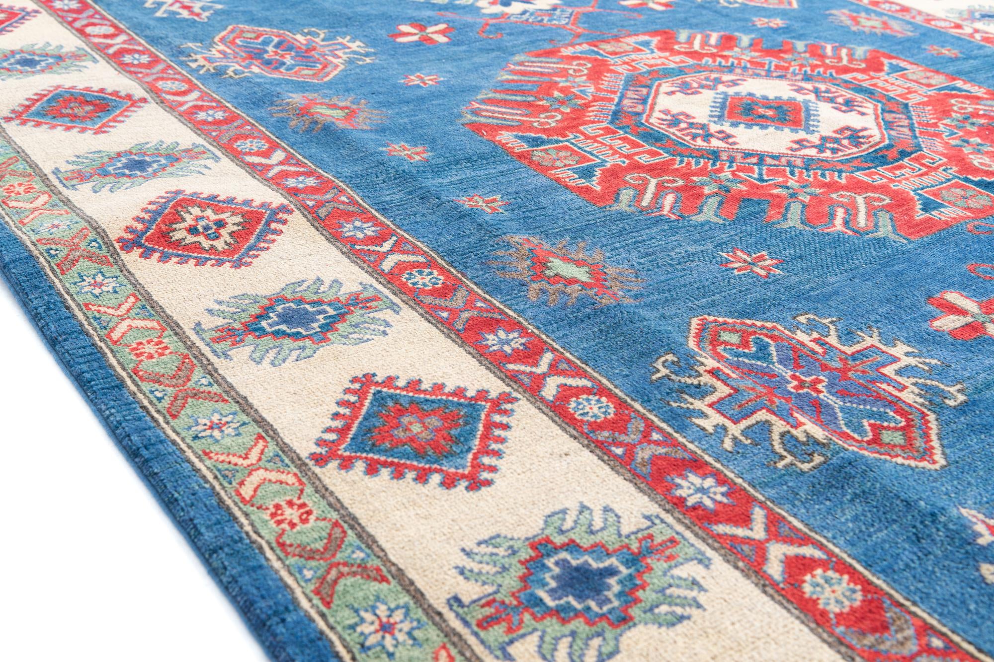 195cm x 290cm Hand Knotted Kazak Rug