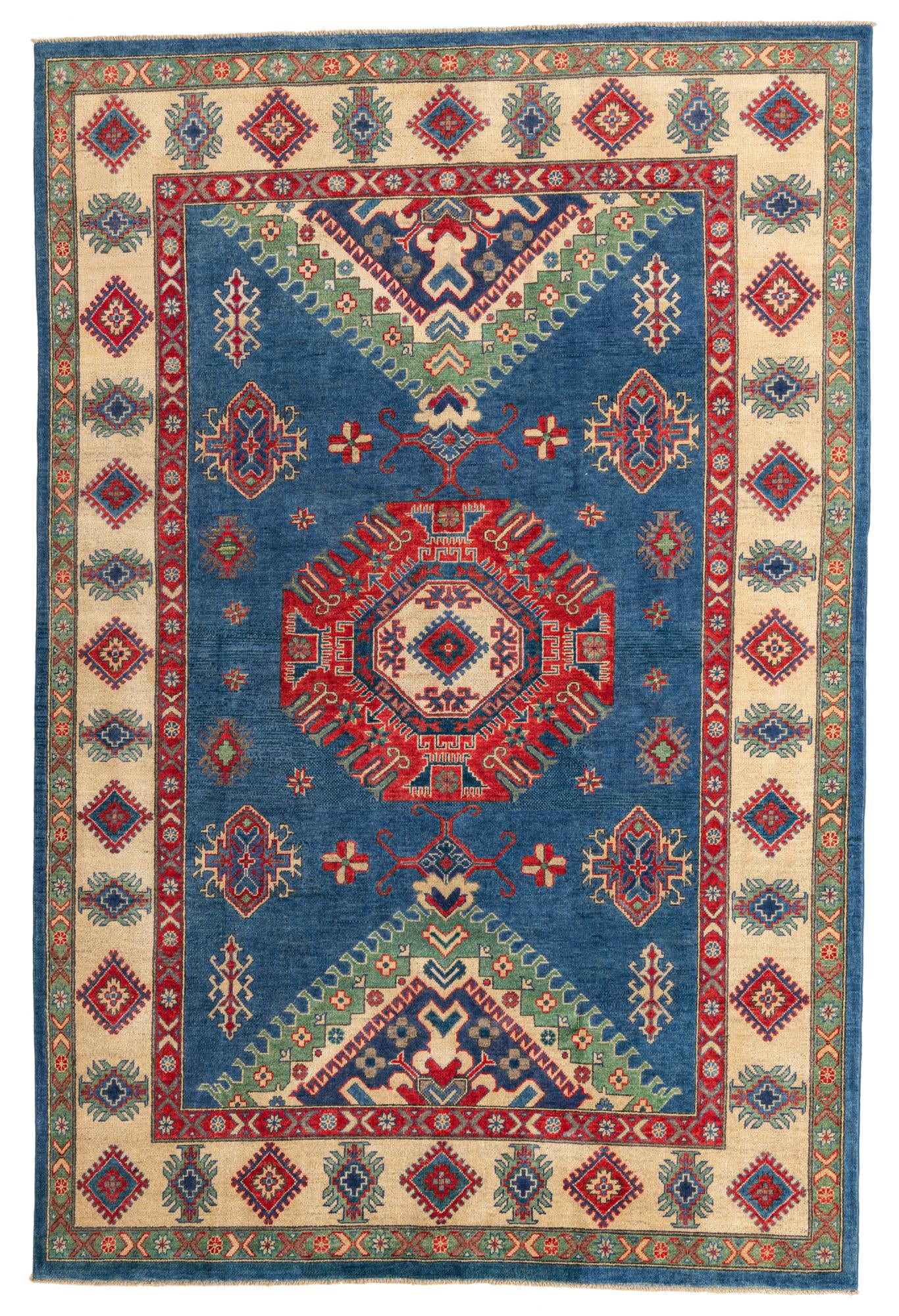 195cm x 290cm Hand Knotted Kazak Rug