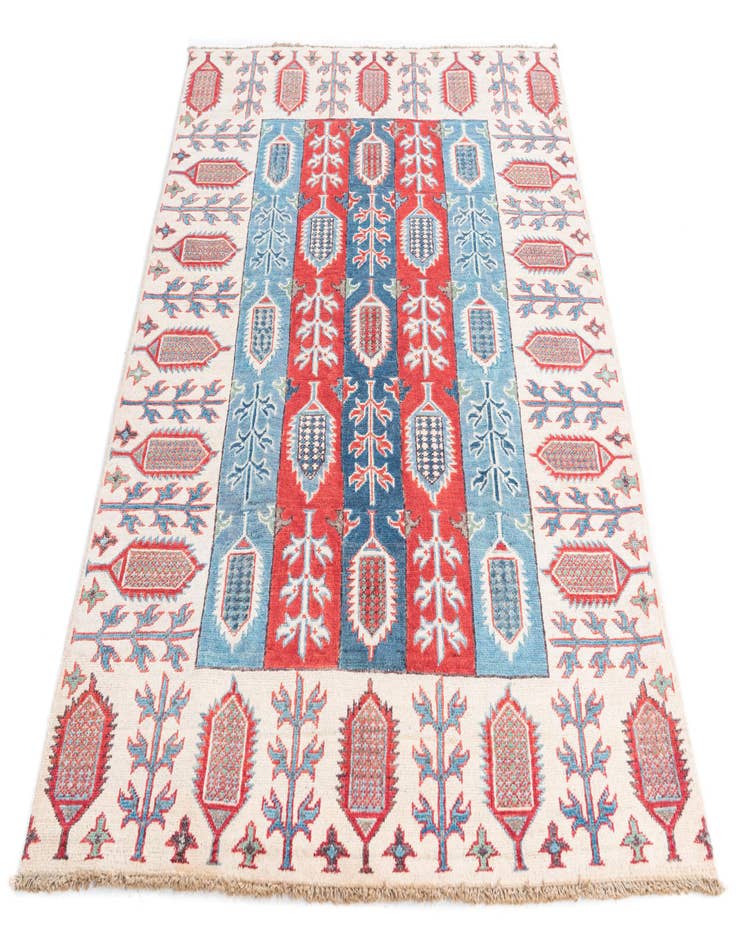 Detail image of 4' 3 x 6' 1  Hand Knotted Kazak Rug