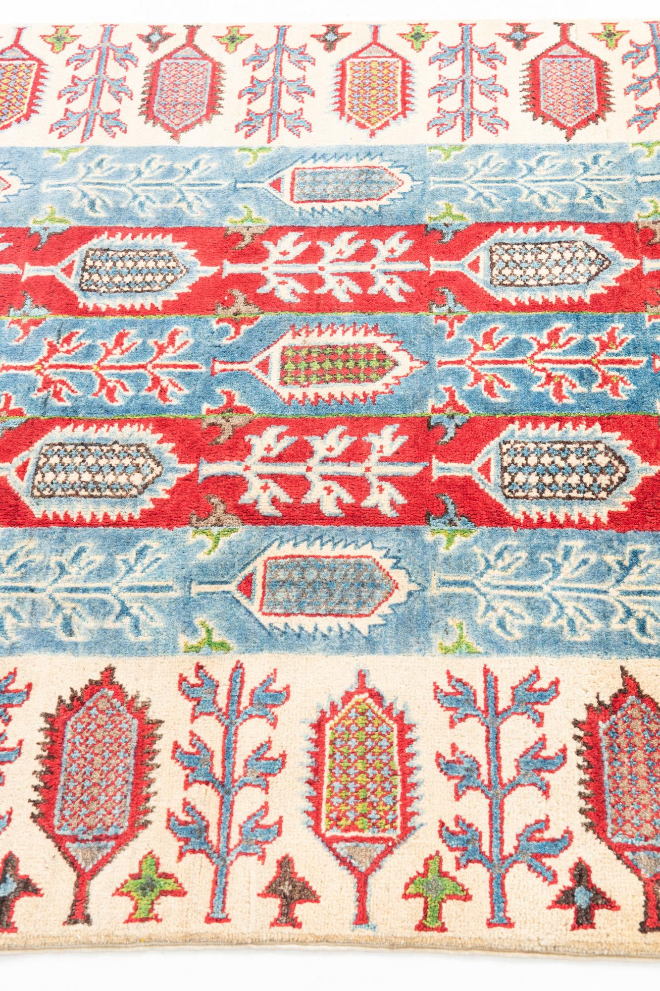 4' x 6' Hand Knotted Kazak Rug