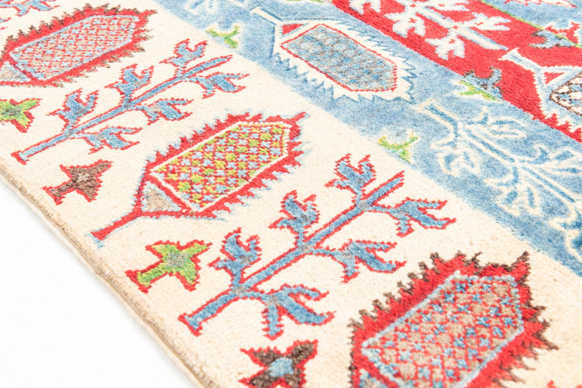 4' x 6' Hand Knotted Kazak Rug