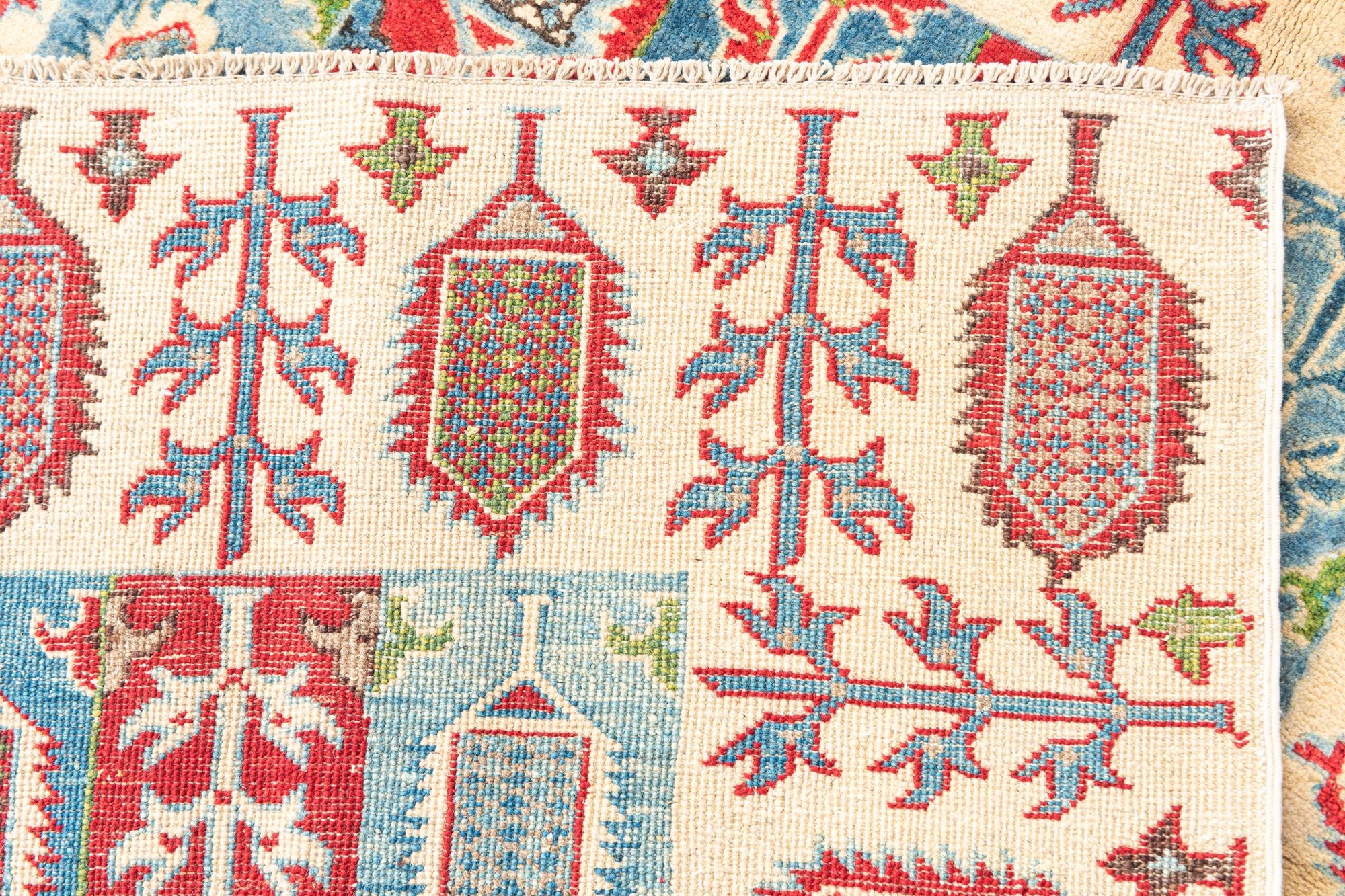 4' x 6' Hand Knotted Kazak Rug