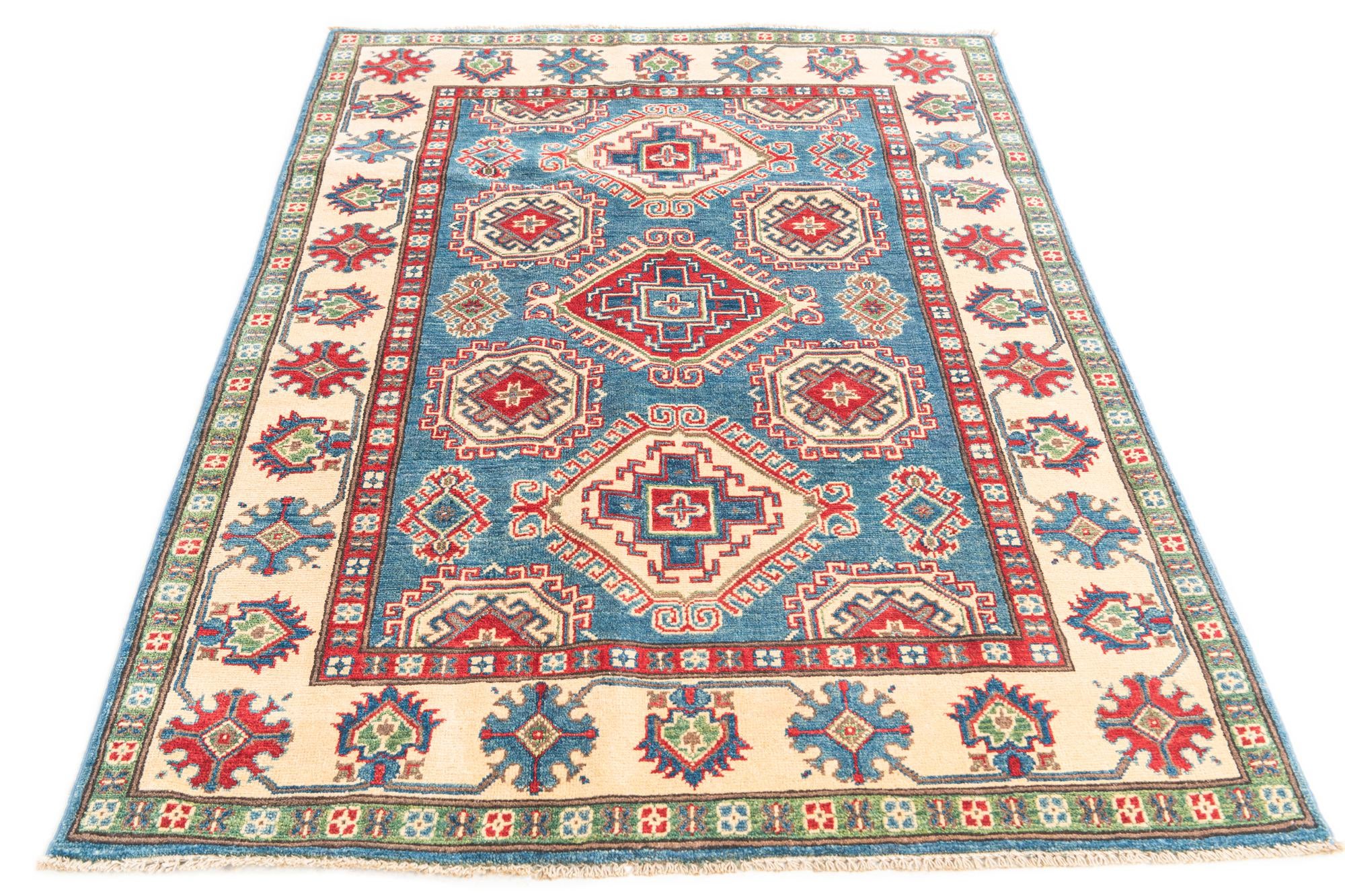 4' 2 x 6' 1 Hand Knotted Kazak Rug