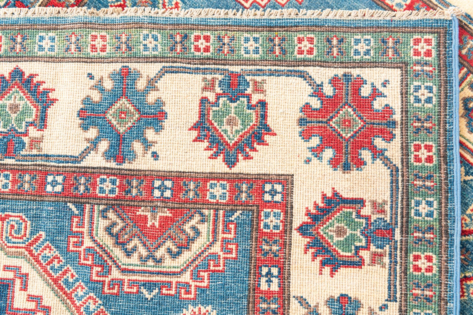 4' 2 x 6' 1 Hand Knotted Kazak Rug