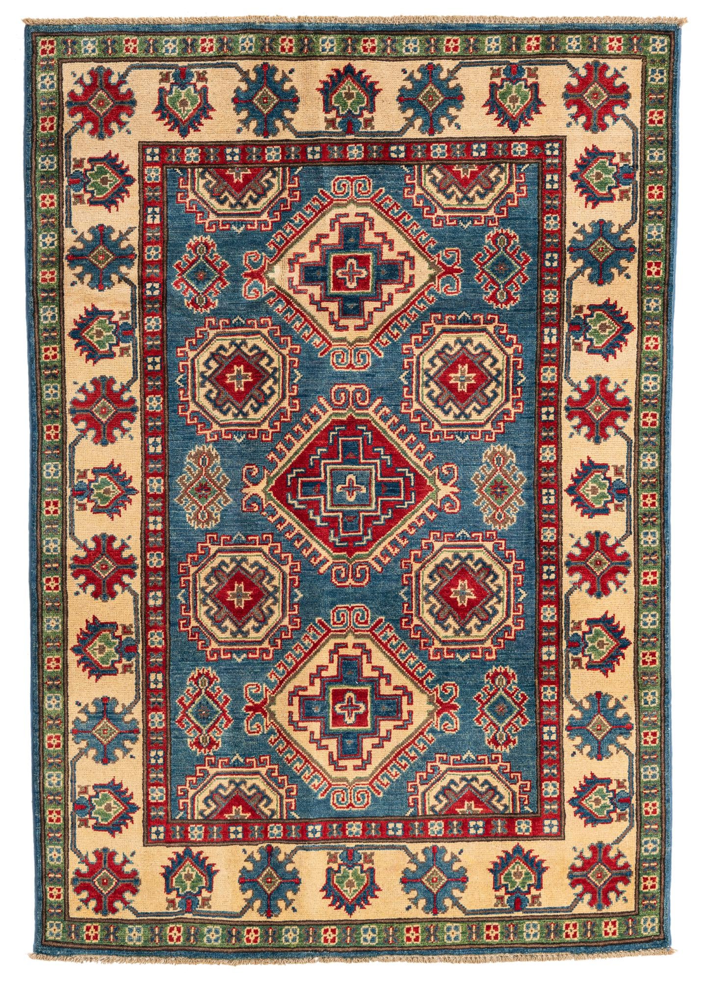 4' 2 x 6' 1 Hand Knotted Kazak Rug