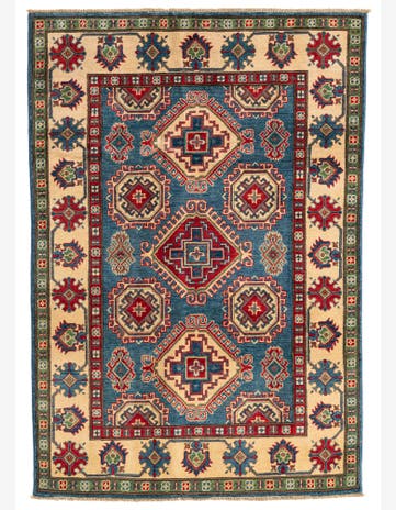 4' 2 x 6' 1 Hand Knotted Kazak Rug
