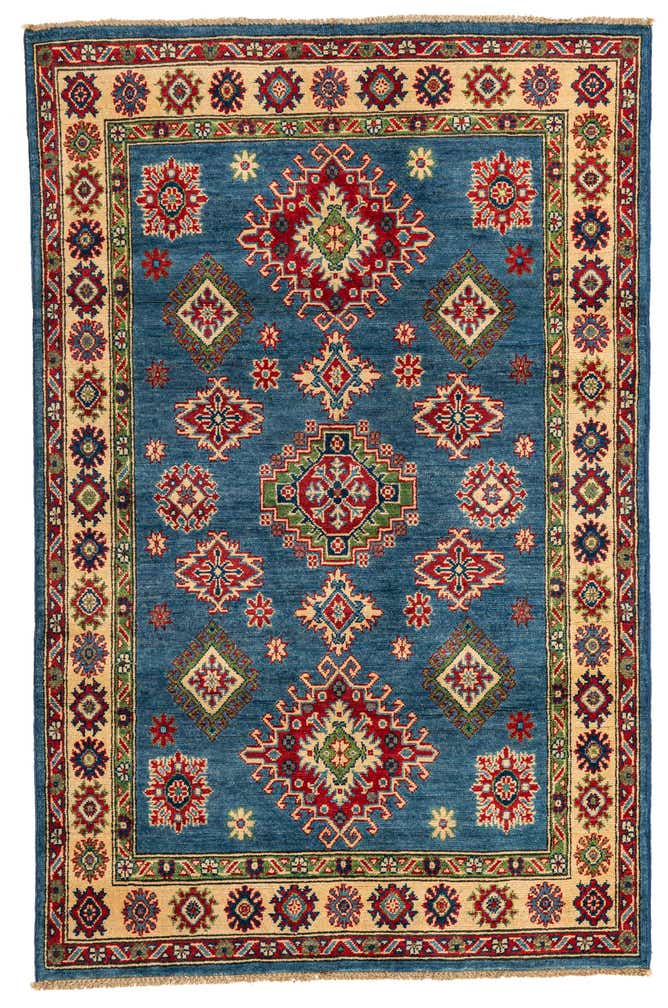 4' x 6' 1 Hand Knotted Kazak Rug
