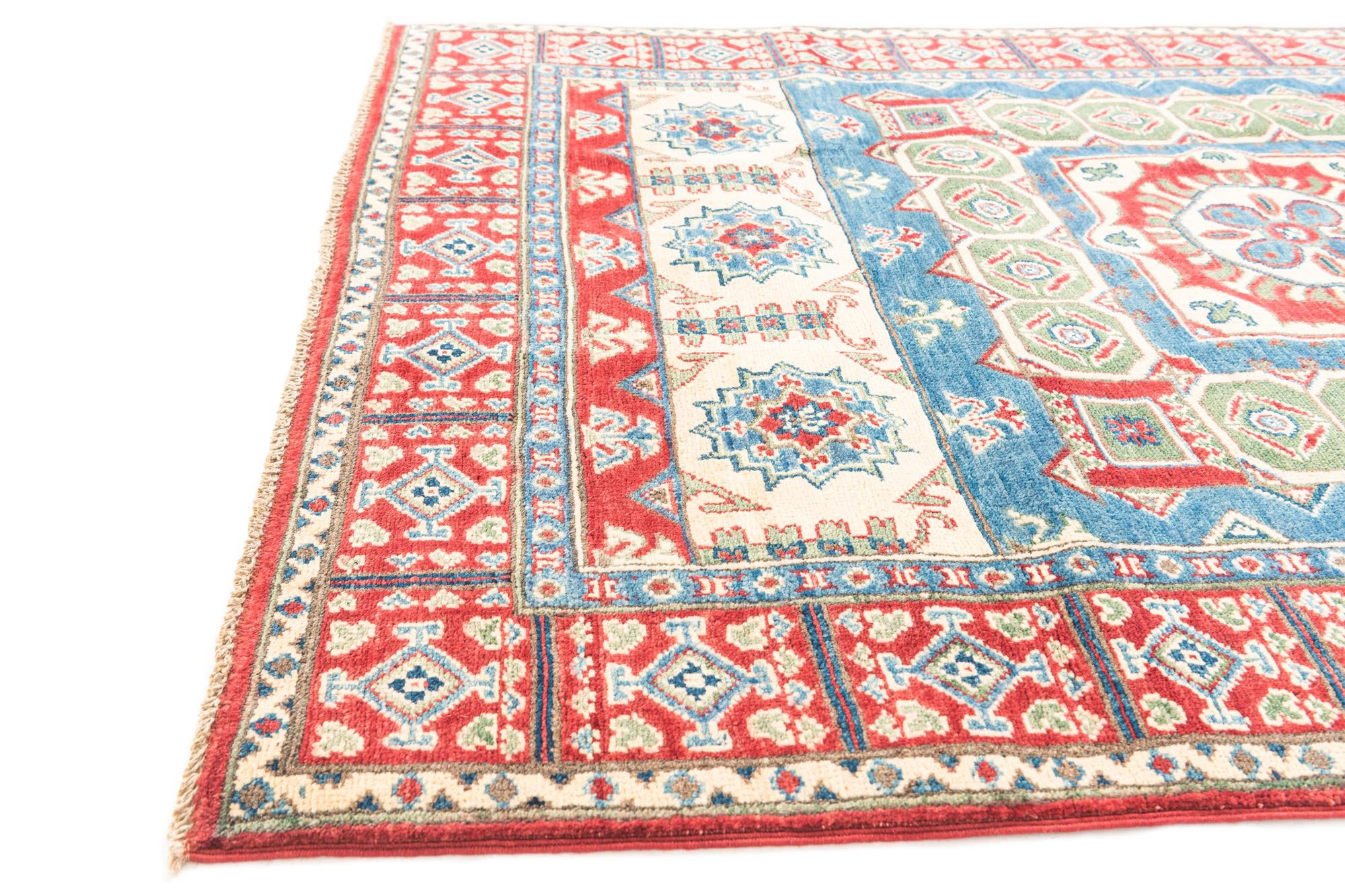 4' 1 x 6' 1 Hand Knotted Kazak Rug