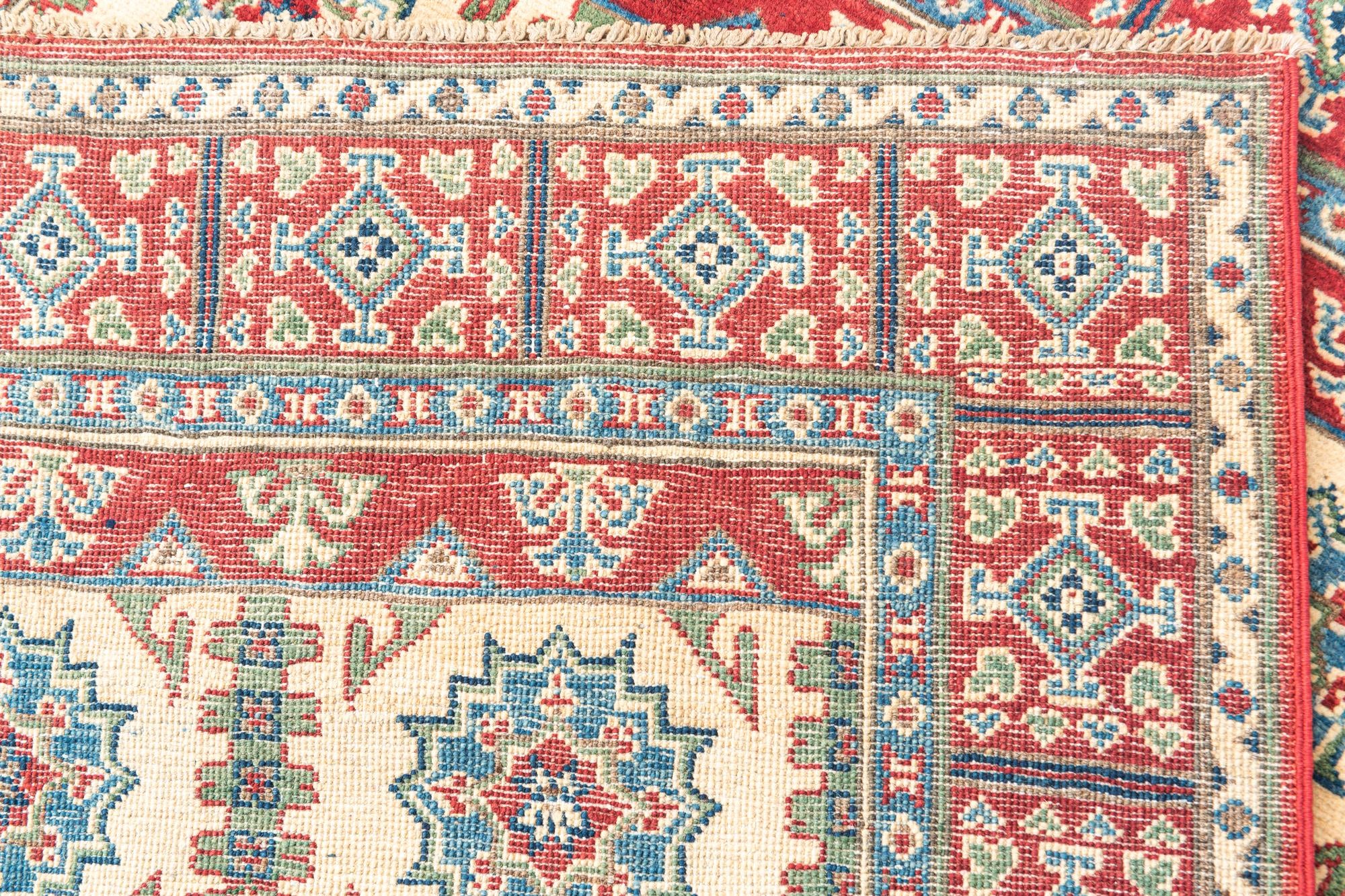 4' 1 x 6' 1 Hand Knotted Kazak Rug