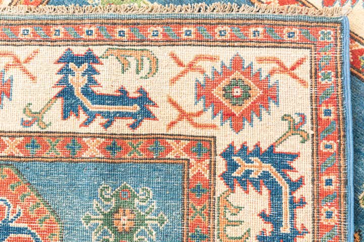 4' x 6' 1 Hand Knotted Kazak Rug