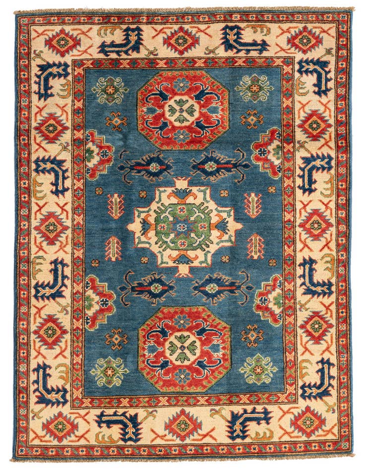 Detail image of 4' x 6' 1 Hand Knotted Kazak Rug