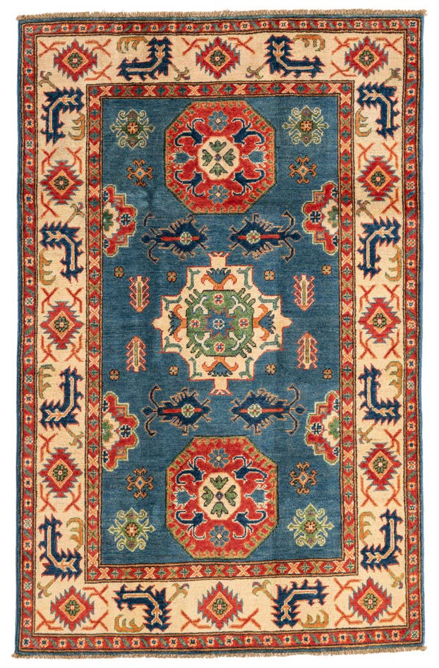 Detail image of 4' x 6' 1 Hand Knotted Kazak Rug