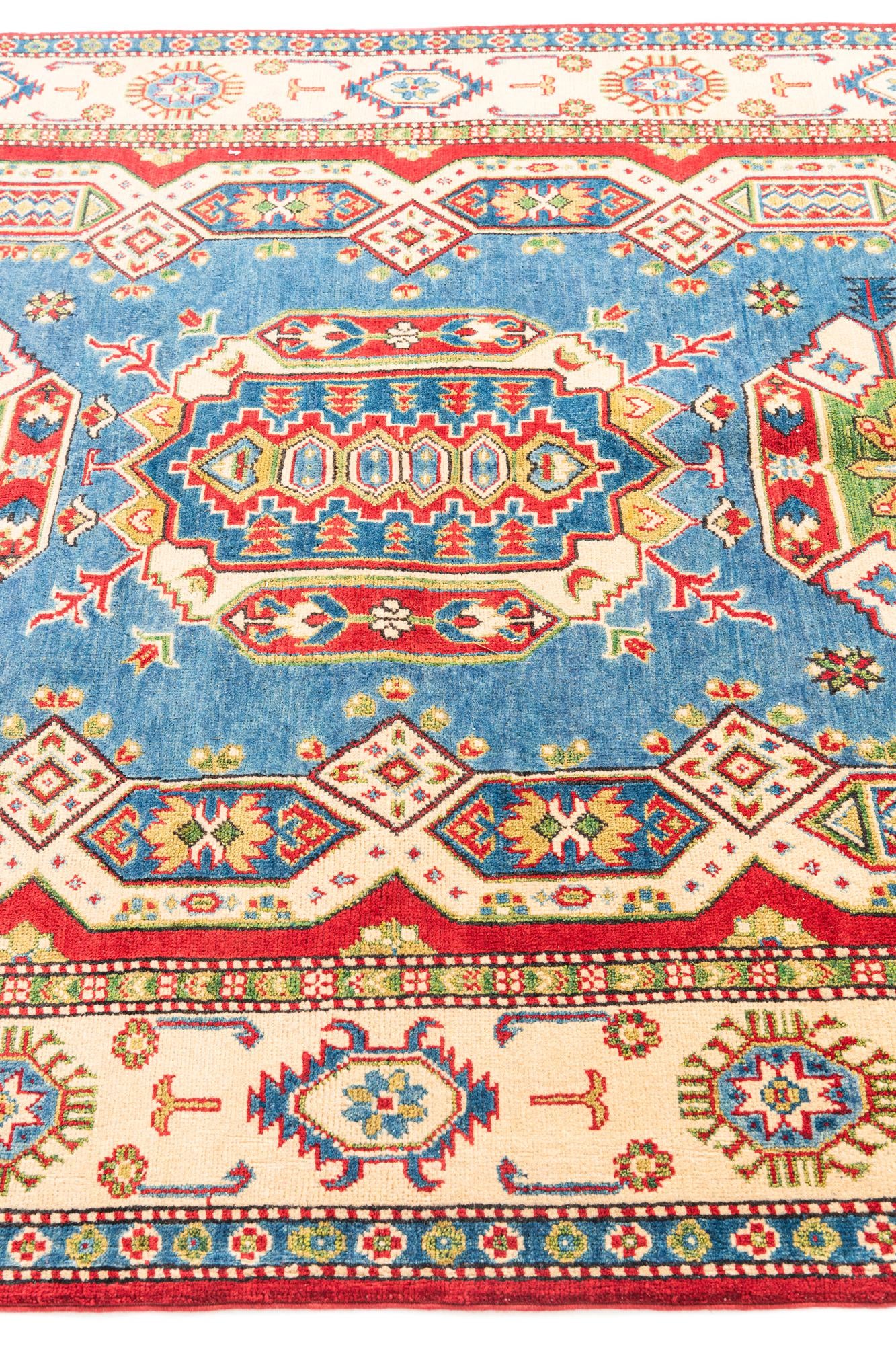 5' 7 x 8' 2 Hand Knotted Kazak Rug