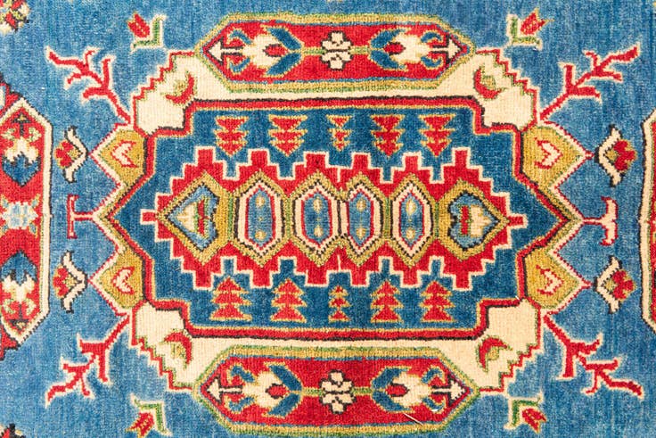 Detail image of 5' 7 x 8' 2 Hand Knotted Kazak Rug
