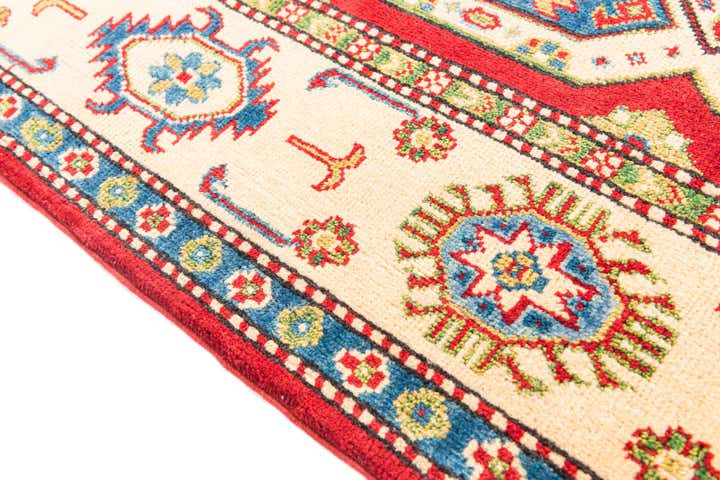 5' 7 x 8' 2 Hand Knotted Kazak Rug