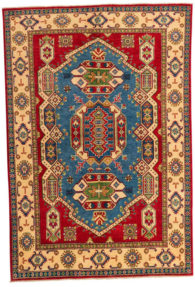 5' 7 x 8' 2 Hand Knotted Kazak Rug