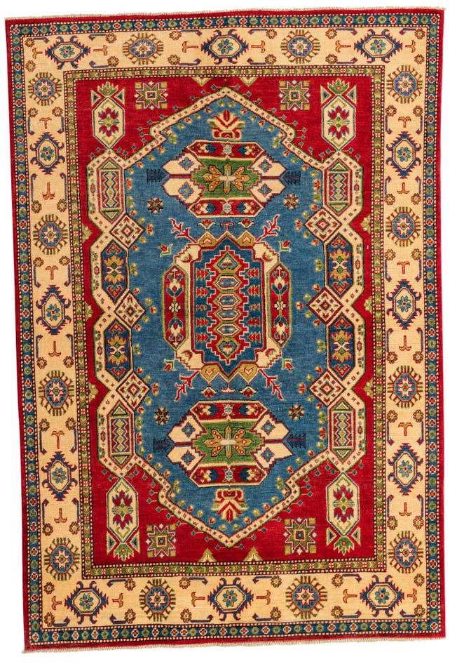 Detail image of 5' 7 x 8' 2 Hand Knotted Kazak Rug