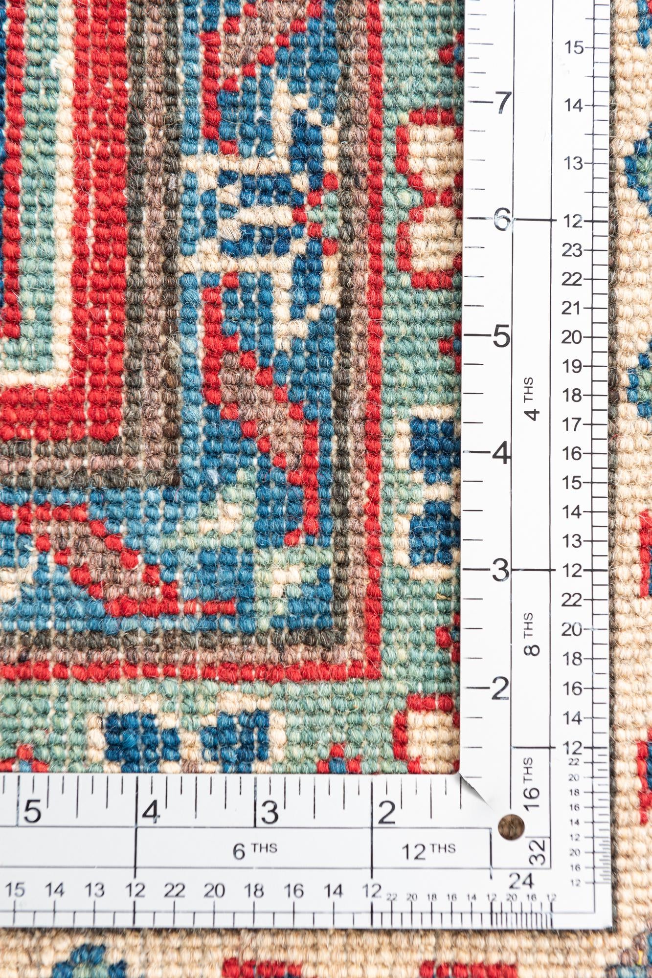 6' 8 x 9' 8 Hand Knotted Kazak Rug