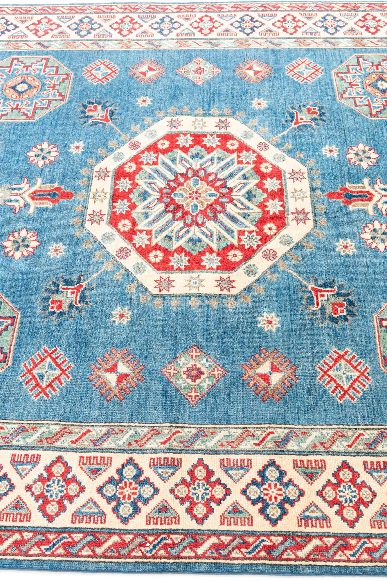 6' 1 x 8' 6 Hand Knotted Kazak Rug