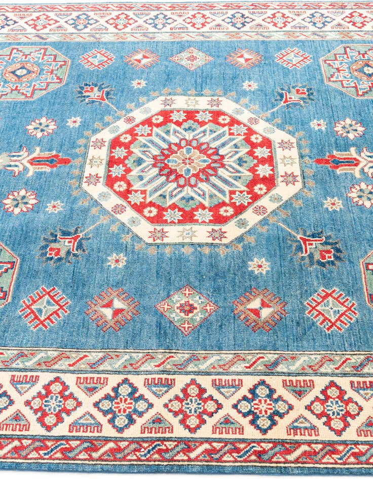 Detail image of 6' 1 x 8' 6  Hand Knotted Kazak Rug