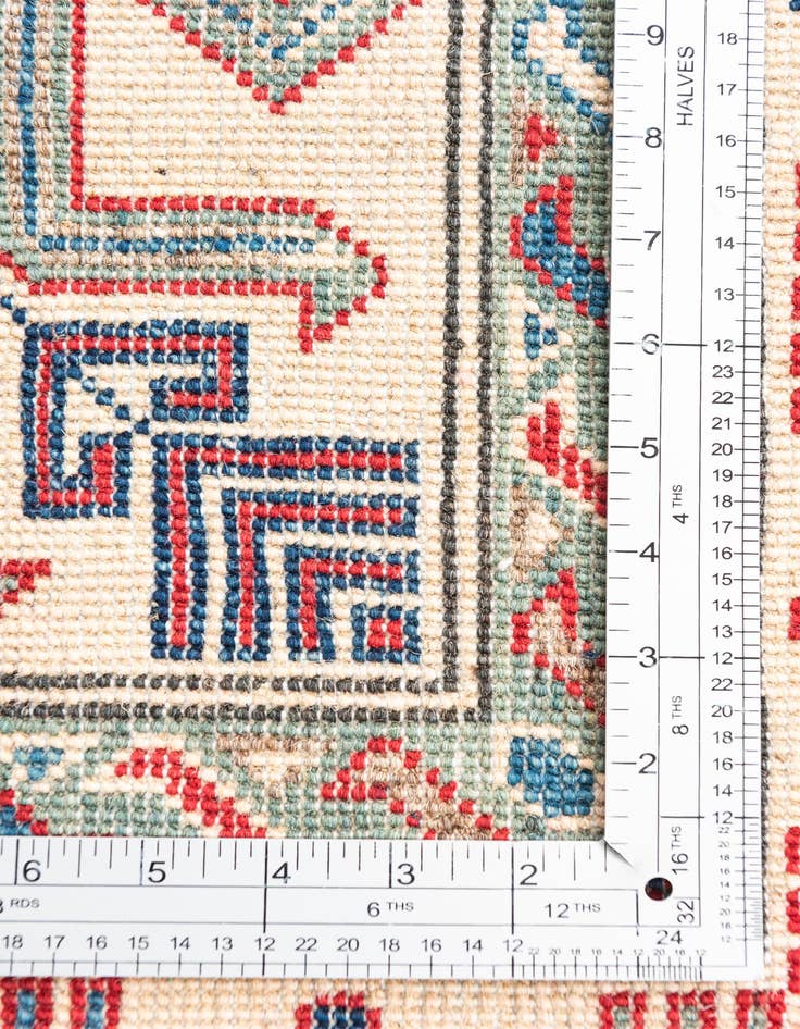 Detail image of 6' 1 x 8' 6  Hand Knotted Kazak Rug